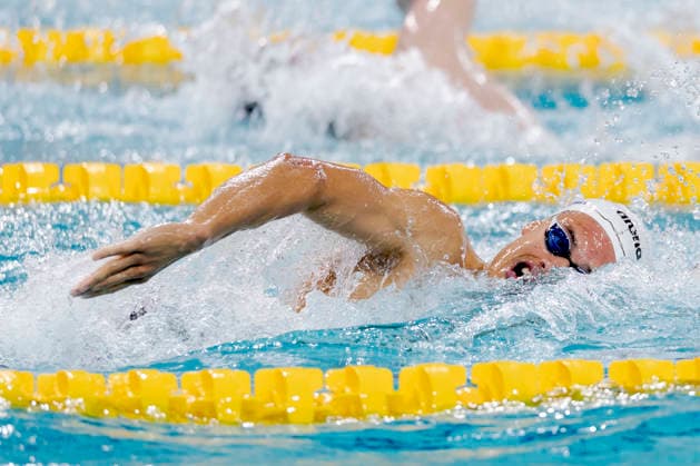 2026-07-02 European Swimming Trials EINDHOVEN, NETHERLANDS - JULY 2: Tiago Fonseca Gomes of the Netherlands competing in the Men s 400m Freestyle during European Swimming Trials at Tongelreep National Swimming Centre on July 2, 2026 in Eindhoven, Netherlands. (Photo by Joris Verwijst BSR Agency) Eindhoven Netherlands Content not available for redistribution in The Netherlands directly or indirectly through any third parties. Copyright: xBSRxAgencyx