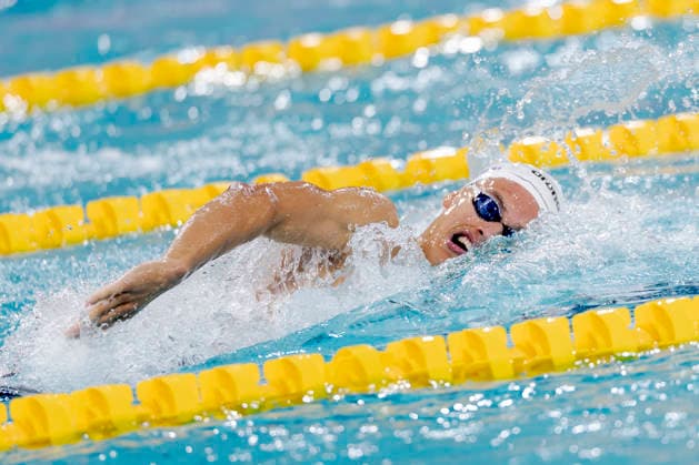 2026-07-02 European Swimming Trials EINDHOVEN, NETHERLANDS - JULY 2: Tiago Fonseca Gomes of the Netherlands competing in the Men s 400m Freestyle during European Swimming Trials at Tongelreep National Swimming Centre on July 2, 2026 in Eindhoven, Netherlands. (Photo by Joris Verwijst BSR Agency) Eindhoven Netherlands Content not available for redistribution in The Netherlands directly or indirectly through any third parties. Copyright: xBSRxAgencyx