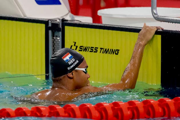 2026-07-02 European Swimming Trials EINDHOVEN, NETHERLANDS - JULY 2: Kenzo Simons of the Netherlands competing in the Men s 50m Butterfly during European Swimming Trials at Tongelreep National Swimming Centre on July 2, 2026 in Eindhoven, Netherlands. (Photo by Joris Verwijst BSR Agency) Eindhoven Netherlands Content not available for redistribution in The Netherlands directly or indirectly through any third parties. Copyright: xBSRxAgencyx