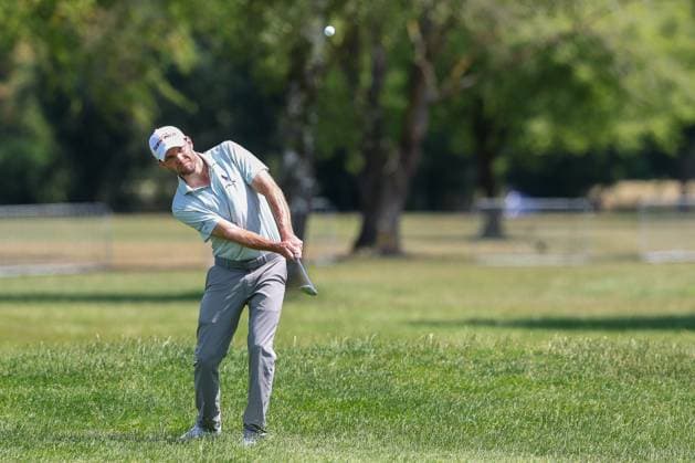 Maximilian Kieffer (GER) schlaegt aus dem Rough, 37. BMW International Open 2026, Golf, DP World Tour, Herren, Runde 1, 02.07.2026 Eichenried Bayern Deutschland *** Maximilian Kieffer (GER) hits from the rough, 37 BMW International Open 2026, Golf, DP World Tour, Men s, Round 1, July 2, 2026, Eichenried, Bavaria, Germany Copyright: xkolbert-press ChristianxKolbertx