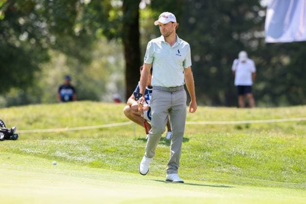 Maximilian Kieffer (GER) auf dem Green, 37. BMW International Open 2026, Golf, DP World Tour, Herren, Runde 1, 02.07.2026 Eichenried Bayern Deutschland *** Maximilian Kieffer (GER) on the green, 37th BMW International Open 2026, Golf, DP World Tour, Men s, Round 1, July 2, 2026, Eichenried, Bavaria, Germany Copyright: xkolbert-press ChristianxKolbertx
