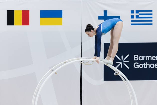 Wheel Gymnastics World Championships 2026 Rhönrad Weltmeisterschaft 2026 in der Sparkassen Arena Göttingen. Tag 02. Deutschland, Göttingen am 02. Juli 2026: Tag Zwei der Weltmeisterschaft in Rhönrad mit über 250 Athletinnen und Athleten aus 17 Nationen. Naomi Livne aus Israel in der Disziplin Sprung (Vault). *** 2026 World Championships in Wheel Gymnastics: 2026 Rhönrad World Championships at the Sparkassen Arena in Göttingen, Day 2, Germany, Göttingen on July 2, 2026 Day two of the Rhönrad World Championships with over 250 athletes from 17 nations Naomi Livne from Israel in the vault event