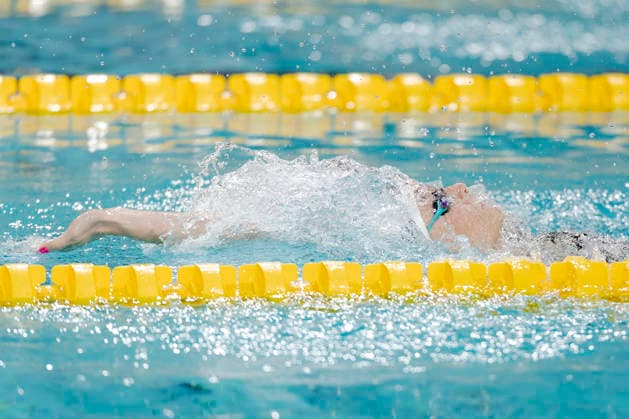 2026-07-02 European Swimming Trials EINDHOVEN, NETHERLANDS - JULY 2: Marrit Steenbergen of the Netherlands competing in the Women s 100m Backstroke during European Swimming Trials at Tongelreep National Swimming Centre on July 2, 2026 in Eindhoven, Netherlands. (Photo by Joris Verwijst BSR Agency) Eindhoven Netherlands Content not available for redistribution in The Netherlands directly or indirectly through any third parties. Copyright: xBSRxAgencyx