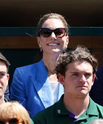 Catherine, Princess of Wales watches Arthur Fery with Tim Henman Wimbledon Tennis Championships, Day 4, The All England Lawn Tennis and Croquet Club, London, UK - 02 Jul 2026London The All England Lawn Tennis and United Kingdom  Copyright: xKieranxMcManus Shutterstockx 16970349am