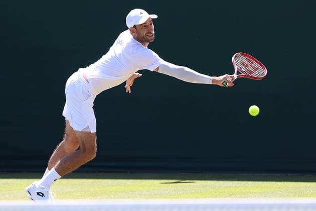 The Championships Wimbledon 2026- DAY 4- 02 07 2026 Great Britain, London, All England Lawn Tennis Club, The Championships Wimbledon 2026 - DAY 4- 02 07 2026 Belgian player Sander Gille (BEL) and his double partner Sem Verbeek (NED) pictured during his first double round in London , All England Lawn Tennis Club at The Championships Wimbledon 2026 LONDON GREAT BRITAIN  Copyright: xMélaniexJeusettex