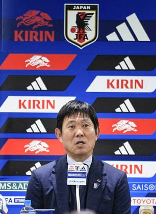 Football: 2026 World Cup Japan men s football team head coach Hajime Moriyasu holds a press conference, PK, Pressekonferenz in Tokyo on July 2, 2026, after Samurai Blue players returned home with him earlier in the day following a World Cup round of 32 loss to Brazil in the United States.  A14AA0005621258P