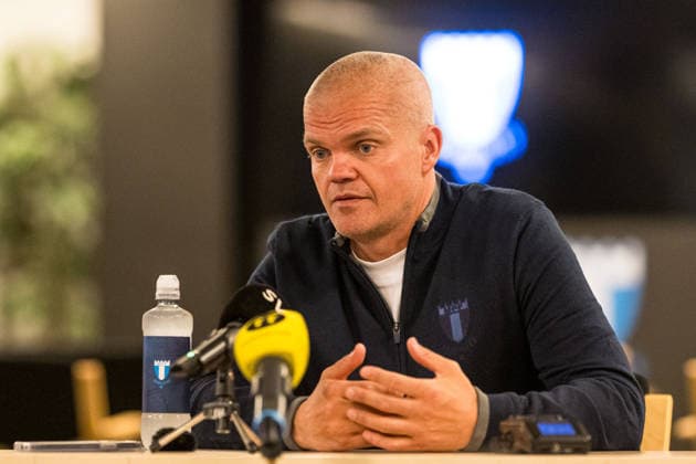 260702 Huvudtränare Gaute Helstrup under en pressträff med Malmö FF den 2 juli 2026 i Malmö. *** 260702 Head Coach Gaute Helstrup during a press conference with Malmö FF on July 2, 2026, in Malmö  Copyright: CHRISTOFFERxBORGxMATTISSON BB260702CB001