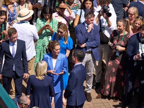 2026 Wimbledon, July 02, Day 4 LONDON, - JULY 2: The Princess of Wales and Tim Henman wait to enter court 18 as Arthur Fery of Great Britain plays against Otto Virtanen of Finland during the 2026 Wimbledon, July 02, Day 4 at The all England club, Wimbledon on July 2, 2026 in London, GBR. London The all England club, Wimbledon GBR Copyright: xPeterxvanxdenxBerg ISIxPhotosx 9442