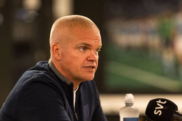 260702 Huvudtränare Gaute Helstrup under en pressträff med Malmö FF den 2 juli 2026 i Malmö. *** 260702 Head Coach Gaute Helstrup during a press conference with Malmö FF on July 2, 2026, in Malmö  Copyright: CHRISTOFFERxBORGxMATTISSON BB260702CB003