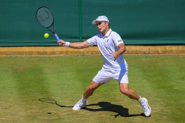 Day Four: The Championships - Wimbledon 2026 LONDON, ENGLAND JULY 02 - Arthur Fery of Great Britain during Gentlemen s Single Second Round against Otto Virtanen of Finland at The Wimbledon Lawn Tennis Championship at Wimbledon on July 02, 2026 in London, England. (Photo by Keeran Marquis)  Copyright: xKeeranxMarquis Fotoarena SPPx Sportspressphoto_SPR182625