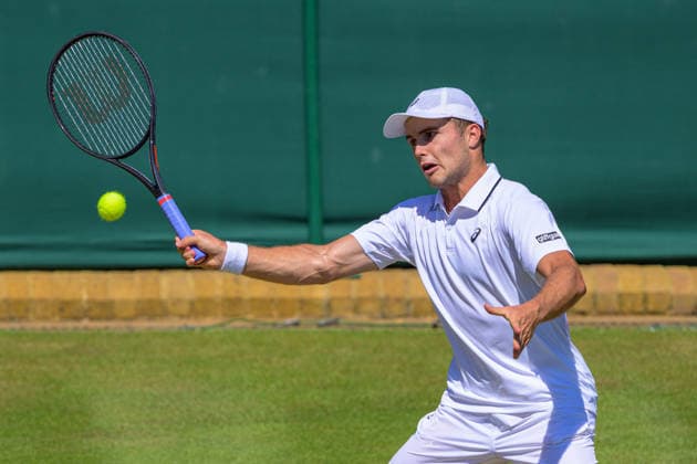 Day Four: The Championships - Wimbledon 2026 LONDON, ENGLAND JULY 02 - Arthur Fery of Great Britain during Gentlemen s Single Second Round against Otto Virtanen of Finland at The Wimbledon Lawn Tennis Championship at Wimbledon on July 02, 2026 in London, England. (Photo by Keeran Marquis)  Copyright: xKeeranxMarquis Fotoarena SPPx Sportspressphoto_SPR182628
