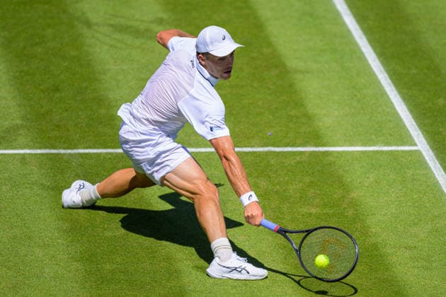 Day Four: The Championships - Wimbledon 2026 LONDON, ENGLAND JULY 02 - Arthur Fery of Great Britain during Gentlemen s Single Second Round against Otto Virtanen of Finland at The Wimbledon Lawn Tennis Championship at Wimbledon on July 02, 2026 in London, England. (Photo by Keeran Marquis)  Copyright: xKeeranxMarquis Fotoarena SPPx Sportspressphoto_SPR182630