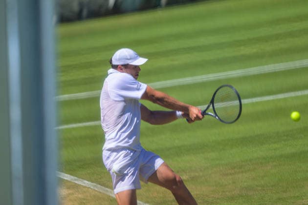 Day Four: The Championships - Wimbledon 2026 LONDON, ENGLAND JULY 02 - Arthur Fery of Great Britain during Gentlemen s Single Second Round against Otto Virtanen of Finland at The Wimbledon Lawn Tennis Championship at Wimbledon on July 02, 2026 in London, England. (Photo by Keeran Marquis)  Copyright: xKeeranxMarquis Fotoarena SPPx Sportspressphoto_SPR182633