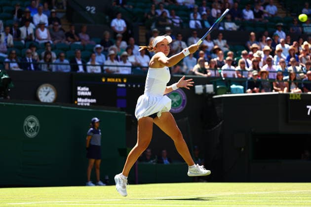 Katie Swan during her second round match Wimbledon Tennis Championships, Day 4, The All England Lawn Tennis and Croquet Club, London, UK - 02 Jul 2026London The All England Lawn Tennis and United Kingdom  Copyright: xJamesxMarsh Shutterstockx 16970344bn