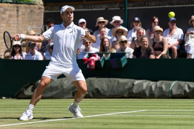 2026-07-02 The Championships - Wimbledon 2026 - Day Four LONDON, UNITED KINGDOM - JULY 2: Arthur Fery of Great Britain during Day Four of the The Championships - Wimbledon 2026 at All England Lawn Tennis and Croquet Club on July 2, 2026 in London, England. (Photo by Marleen Fouchier BSR Agency) London United Kingdom Content not available for redistribution in The Netherlands directly or indirectly through any third parties. Copyright: xBSRxAgencyx