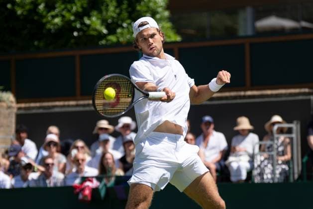 2026-07-02 The Championships - Wimbledon 2026 - Day Four LONDON, UNITED KINGDOM - JULY 2: Otto Virtanen of Finland during Day Four of the The Championships - Wimbledon 2026 at All England Lawn Tennis and Croquet Club on July 2, 2026 in London, England. (Photo by Marleen Fouchier BSR Agency) London United Kingdom Content not available for redistribution in The Netherlands directly or indirectly through any third parties. Copyright: xBSRxAgencyx
