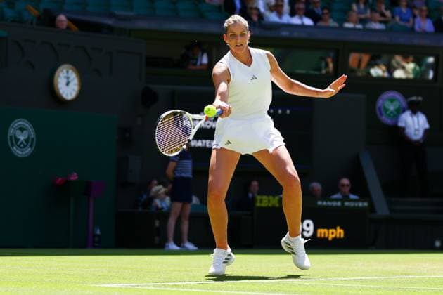 Karolina Pliskova during her second round match Wimbledon Tennis Championships, Day 4, The All England Lawn Tennis and Croquet Club, London, UK - 02 Jul 2026London The All England Lawn Tennis and United Kingdom  Copyright: xKieranxMcManus Shutterstockx 16970349cj