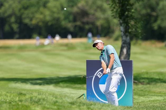 Marcel Siem (GER) schlaegt aus dem Rough, 37. BMW International Open 2026, Golf, DP World Tour, Herren, Runde 1, 02.07.2026 Eichenried Bayern Deutschland *** Marcel Siem (GER) hits from the rough, 37 BMW International Open 2026, Golf, DP World Tour, Men s, Round 1, July 2, 2026, Eichenried, Bavaria, Germany Copyright: xkolbert-press ChristianxKolbertx