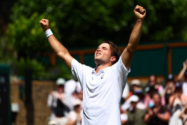 Arthur Fery celebrates victory in his second round match Wimbledon Tennis Championships, Day 4, The All England Lawn Tennis and Croquet Club, London, UK - 02 Jul 2026London The All England Lawn Tennis and United Kingdom  Copyright: xJamesxMarsh Shutterstockx 16970344ea