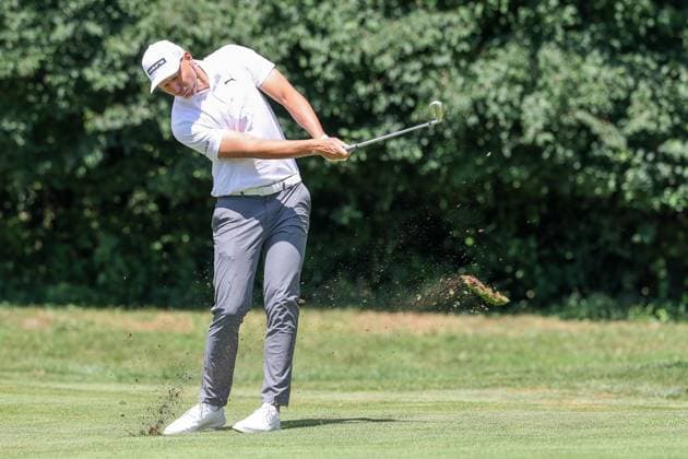 Matti Schmid (GER) auf dem Fairway, 37. BMW International Open 2026, Golf, DP World Tour, Herren, Runde 1, 02.07.2026 Eichenried Bayern Deutschland *** Matti Schmid (GER) on the fairway, 37th BMW International Open 2026, Golf, DP World Tour, Men s, Round 1, July 2, 2026, Eichenried, Bavaria, Germany Copyright: xkolbert-press ChristianxKolbertx