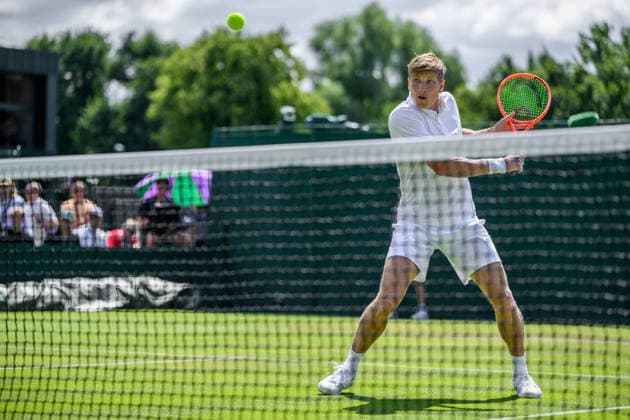 260702 Andre Göransson of Sweden in a first round men™s doubles match during day 4 of Wimbledon on July 2, 2026 in London. Photo: Jesper Zerman BILDBYRAN kod JZ JZ0746 tennis wimbledon 4 bbeng dubbel sverige *** 260702 Andre Göransson of Sweden in a first-round men’s doubles match on Day 4 of Wimbledon on July 2, 2026, in London. Photo: Jesper Zerman, BILDBYRAN, code JZ JZ0746, tennis, Wimbledon, 4, bbeng, doubles, Sweden  Copyright: JESPERxZERMAN BB260702JZ014