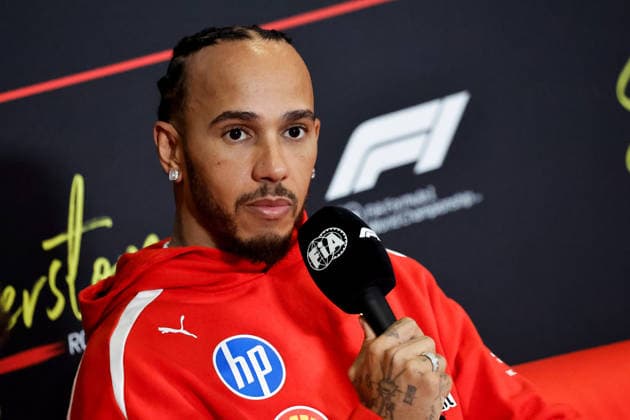 F1 - BRITISH GRAND PRIX 2026 HAMILTON Lewis (gbr), Scuderia Ferrari SF-26, portrait press conference, PK, Pressekonferenz during the Formula 1 British Grand Prix 2026, 9th round of the 2026 Formula One World Championship, WM, Weltmeisterschaft from July 3 to 5, 2026 on the Silverstone Circuit, in Silverstone, United Kingdom - SilverstoneUnited Kingdom  Copyright: xPauloxMariax