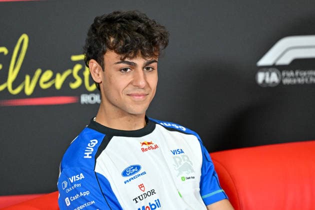 Formula 1, Silverstone, UK, 02 July, 2026. 02 July 2026. Arvid Lindblad, Racing Bulls, during the Drivers Media Interview at the Formula 1 Pirelli British Grand Prix at Silverstone, Northamptonshire, UK., Credit:Lee Floyd Lee Floyd - B3214 Avalon UK, Northamptonshire, London, Silverstone  Copyright: xLeexFloydx xLeexFloydx-xB3214x xAvalonx 1113964611