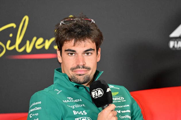 Formula 1, Silverstone, UK, 02 July, 2026. 02 July 2026. Lance Stroll, Aston Martin, during the Drivers Media Interview at the Formula 1 Pirelli British Grand Prix at Silverstone, Northamptonshire, UK., Credit:Lee Floyd Lee Floyd - B3214 Avalon UK, Northamptonshire, London, Silverstone  Copyright: xLeexFloydx xLeexFloydx-xB3214x xAvalonx 1113964640