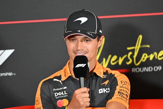 Formula 1, Silverstone, UK, 02 July, 2026. 02 July 2026. Lando Norris, McLaren, during the Drivers Media Interview at the Formula 1 Pirelli British Grand Prix at Silverstone, Northamptonshire, UK., Credit:Lee Floyd Lee Floyd - B3214 Avalon UK, Northamptonshire, London, Silverstone  Copyright: xLeexFloydx xLeexFloydx-xB3214x xAvalonx 1113964664