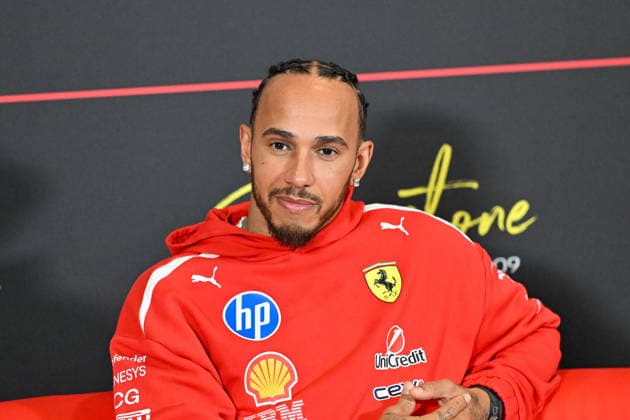 Formula 1, Silverstone, UK, 02 July, 2026. 02 July 2026. Lewis Hamilton, Ferrari, during the Drivers Media Interview at the Formula 1 Pirelli British Grand Prix at Silverstone, Northamptonshire, UK., Credit:Lee Floyd Lee Floyd - B3214 Avalon UK, Northamptonshire, London, Silverstone  Copyright: xLeexFloydx xLeexFloydx-xB3214x xAvalonx 1113965158