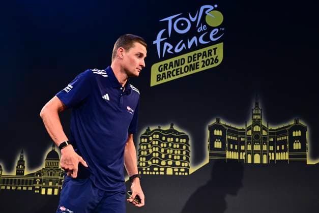 Tour de France 2026 Media Activities 02 07 2026 BARCELONA, SPAIN - JULY 02 : Van Der Poel Mathieu (NED) of Alpecin - Premier Tech speaking with the media during a press conference, PK, Pressekonferenz prior to the 113rd edition of Tour de France 2026, on July 2, 2026 in Barcelona, Spain, 02 07 2026 Barcelona Spain  Copyright: xPeterxDexVoechtx