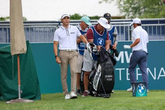 Dominic Foos (GER) am Abschlag,Tee, 37. BMW International Open 2026, Golf, DP World Tour, Herren, Runde 1, 02.07.2026 Eichenried Bayern Deutschland *** Dominic Foos (GER) on the tee, 37th BMW International Open 2026, Golf, DP World Tour, Men s, Round 1, July 2, 2026, Eichenried, Bavaria, Germany Copyright: xkolbert-press ChristianxKolbertx