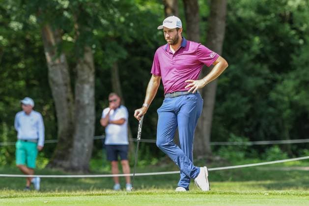 Thomas Rosenmueller (GER) beim lesen der Puttlinie, 37. BMW International Open 2026, Golf, DP World Tour, Herren, Runde 1, 02.07.2026 Eichenried Bayern Deutschland *** Thomas Rosenmueller (GER) reading the putt line, 37th BMW International Open 2026, Golf, DP World Tour, Men s, Round 1, July 2, 2026, Eichenried, Bavaria, Germany Copyright: xkolbert-press ChristianxKolbertx