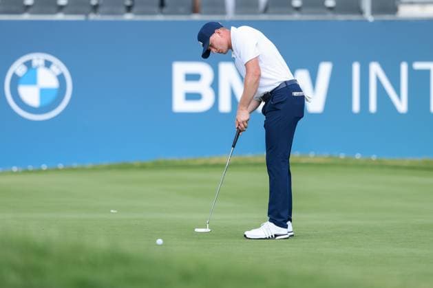 Finn Koelle (AM) (GER) beim Putten, 37. BMW International Open 2026, Golf, DP World Tour, Herren, Runde 1, 02.07.2026 Eichenried Bayern Deutschland *** Finn Koelle (GER) putting, 37th BMW International Open 2026, Golf, DP World Tour, Men s, Round 1, July 2, 2026, Eichenried, Bavaria, Germany Copyright: xkolbert-press ChristianxKolbertx