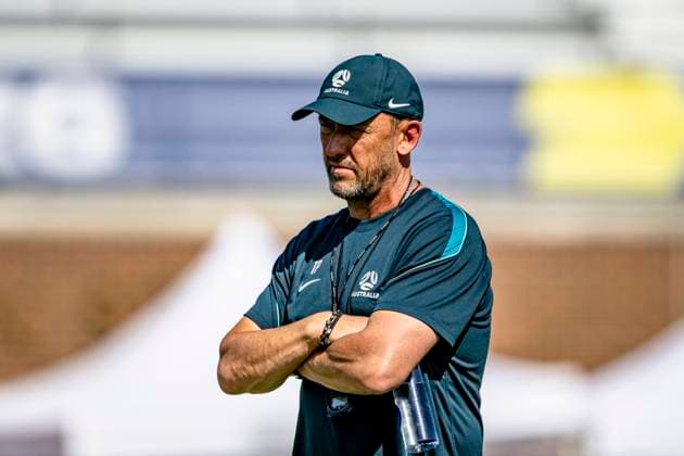 DALLAS - Australia s national coach Tony Popovic during the 2026 World Cup, Australia training at Washburne Soccer and Track Stadium on July 2, 2026 in Dallas, United States. (Photo by Stefan Koops EYE4IMAGES DeFodi Images) - *** DALLAS: Australia s national coach Tony Popovic during the 2026 World Cup, as the Australian team trains at Washburne Soccer and Track Stadium on July 2, 2026, in Dallas, United States. Photo by Stefan Koops, EYE4IMAGES, DeFodi Images