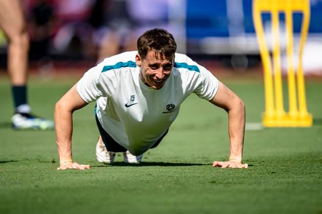 DALLAS - Kai Trwein of Australia during the 2026 World Cup, training with Australia at Washburne Soccer and Track Stadium on July 2, 2026, in Dallas, United States. (Photo by Stefan Koops EYE4IMAGES DeFodi Images) - *** DALLAS Kai Trwein of Australia during the 2026 World Cup, training with the Australian national team at Washburne Soccer and Track Stadium on July 2, 2026, in Dallas, United States. Photo by Stefan Koops, EYE4IMAGES, DeFodi Images