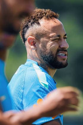 Treino da Seleção Brasileira NOVA JERSEY, NJ - 02.07.2026: TREINO DA SELEcaO BRASILEIRA - Neymar Jr. during a training session with the Brazilian national team, Nationalteam at the New York Red Bulls training center in Morristown, New Jersey, United States. The Brazilian team will face Norway on Sunday in the Round of 16 of the 2026 FIFA World Cup, WM, Weltmeisterschaft, Fussball (Photo: Marcelo Machado de Melo Fotoarena) x2977046x  MarceloxMachadoxdexMelo