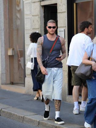 RECORD DATE NOT STATED IPA86310505 - Milan—photo by Mimmo Carriero—Loris Karius, Diletta Leotta’s husband and goalkeeper for Schalke 04, which was recently promoted to the Bundesliga, is enjoying the last few days of his vacation before the team’s training camp—  Copyright: xx xx 0860592039st