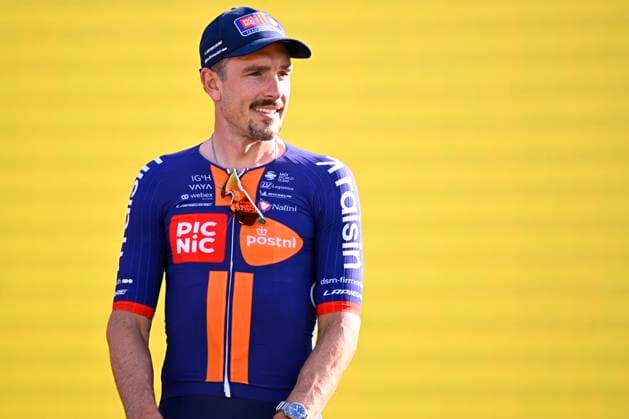 Tour de France 2026 Media Activities 02 07 2026 BARCELONA, SPAIN - JULY 02 : Degenkolb John (GER) of Team Picnic PostNL pictured during the teams presentation prior to the 113rd edition of Tour de France an UCI World Tour 2.UWT Team Time Trial stage for Men Elite of 19 km with start in Barcelona and finish in Barcelona on July 2, 2026 in Barcelona, Spain, 02 07 2026 Barcelona Spain  Copyright: xTomasxSiskx