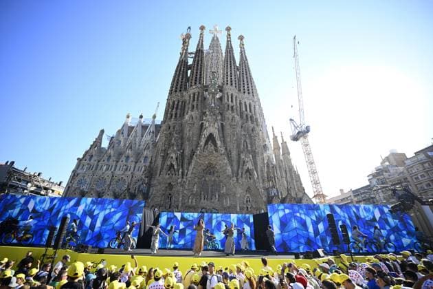 Tour de France 2026 Media Activities 02 07 2026 BARCELONA, SPAIN - JULY 02 : Illustration picture pictured during the teams presentation prior to the 113rd edition of Tour de France an UCI World Tour 2.UWT Team Time Trial stage for Men Elite of 19 km with start in Barcelona and finish in Barcelona on July 2, 2026 in Barcelona, Spain, 02 07 2026 Barcelona Spain  Copyright: xTomasxSiskx