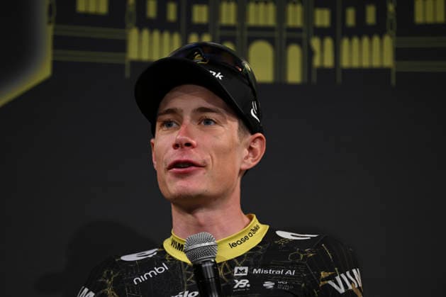 July 2, 2026, Barcelona, Turin, SPAIN: BARCELONA, SPAIN - JULY 04 : ..Jonas Vingegaard during the 113th Tour De France Captain s press conference, PK, Pressekonferenz at Recinte Modernista Barcelona SPAIN - ZUMAm214 0860595019st Copyright: xMatteoxSeccix