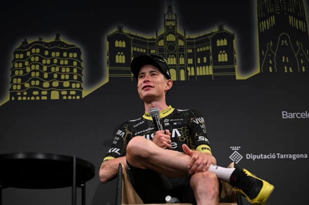 July 2, 2026, Barcelona, Turin, SPAIN: BARCELONA, SPAIN - JULY 04 : ..Jonas Vingegaard during the 113th Tour De France Captain s press conference, PK, Pressekonferenz at Recinte Modernista Barcelona SPAIN - ZUMAm214 0860595035st Copyright: xMatteoxSeccix