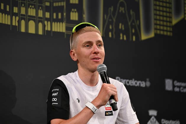 July 2, 2026, Barcelona, Turin, SPAIN: BARCELONA, SPAIN - JULY 04 : ..UAE Team Emirates slovenian rider and world champion Tadej Pogacar during the 113th Tour De France Captain s press conference, PK, Pressekonferenz at Recinte Modernista Barcelona SPAIN - ZUMAm214 0860595641st Copyright: xMatteoxSeccix