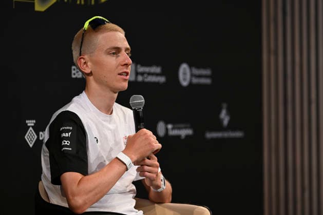 July 2, 2026, Barcelona, Turin, SPAIN: BARCELONA, SPAIN - JULY 04 : ..UAE Team Emirates slovenian rider and world champion Tadej Pogacar during the 113th Tour De France Captain s press conference, PK, Pressekonferenz at Recinte Modernista Barcelona SPAIN - ZUMAm214 0860595667st Copyright: xMatteoxSeccix