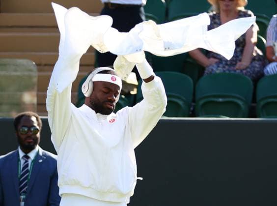 Frances Tiafoe before his second round match Wimbledon Tennis Championships, Day 4, The All England Lawn Tennis and Croquet Club, London, UK - 02 Jul 2026London The All England Lawn Tennis and United Kingdom  Copyright: xKieranxMcManus Shutterstockx 16970349dx