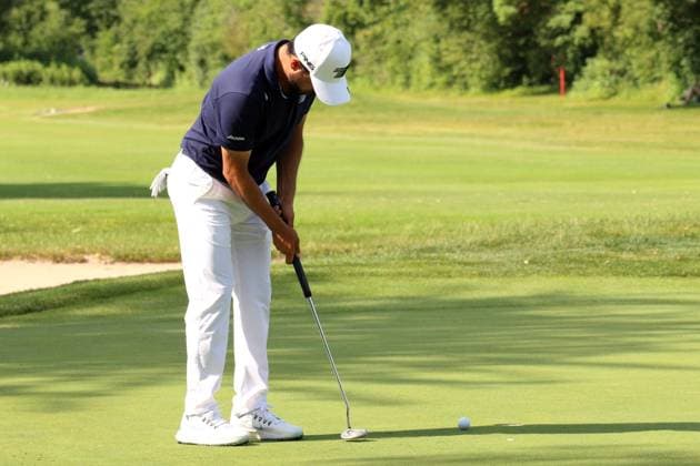 EICHENRIED, GERMANY - JULY 02: Put by ANCER, Abraham (MEX) at the Round 1 of the BMW International Open, Eichenried, Germany, DP World TOUR, Round 1 on July 02, 2026 in Eichenried, Germany, BMW International Open, Eichenried, Germany, 02.07.2026 Bavaria Germany Copyright: xPhotographer:xNilsxKoepkex