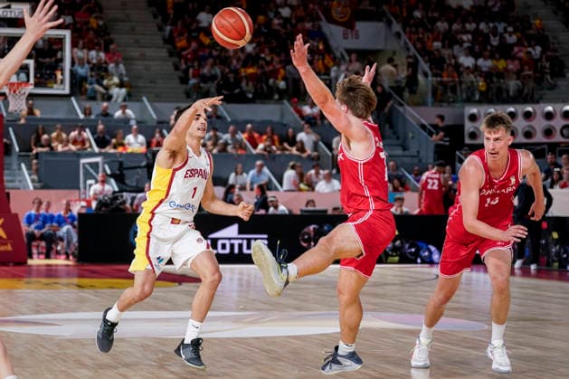July 2, 2026, Madrid, Madrid, Spain: Alvaro Cardenas of Spain in action during the 2027 Basket World Cup qualifier match played between Spain and Denmark at Caja Magica on July 02, 2026 in Madrid, Spain. Madrid Spain - ZUMAa181 20260702_zaa_a181_022 Copyright: xAngelxPerezxMecax