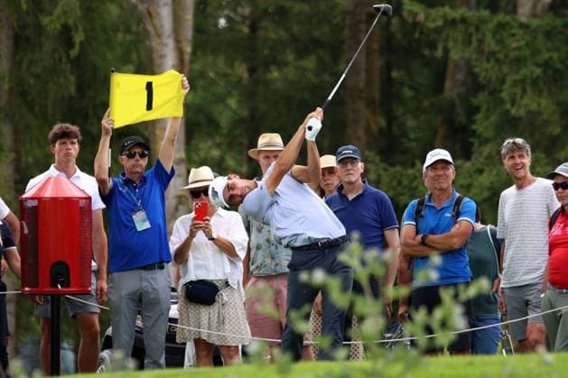 EICHENRIED, GERMANY - JULY 02: NIEMANN, Joaquin (CHI) driving at the Round 1 of the BMW International Open, Eichenried, Germany, DP World TOUR, Round 1 on July 02, 2026 in Eichenried, Germany, BMW International Open, Eichenried, Germany, 02.07.2026 Bavaria Germany Copyright: xPhotographer:xNilsxKoepkex