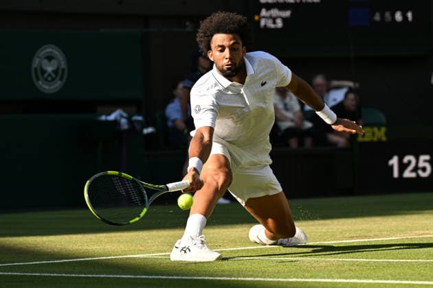 Wimbledon Tennis Championships 2026 - Day 4 LONDON, UNITED KINGDOM - July 02 :Arthur Fils of France plays in the Mens singles second round match against Matteo Berrettini of Italy during day four of The Wimbledon Tennis Championships at All England Lawn Tennis and Croquet Club on July 02, 2026 in London, United Kingdom. Ray Tang Anadolu London United Kingdom. Editorial use only. Please get in touch for any other usage.  Copyright: x2026xAnadoluxRayxTangx