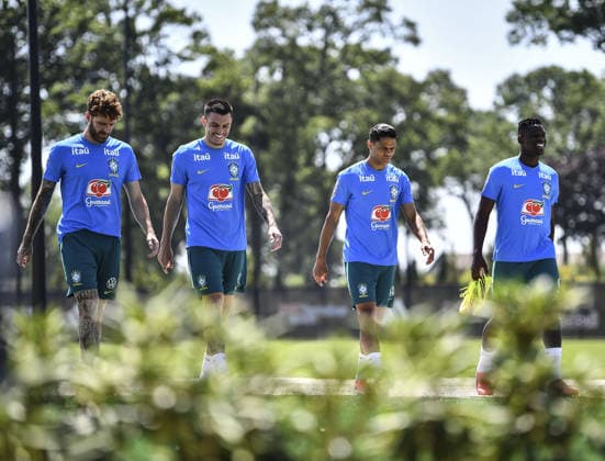 Leo Pereira, Ibanez, Douglas Santos, and Luiz Henrique enter training at their New Jersey base the Columbia Park Training Facility in Morristown, NJ, United States. (Photo by Rebekah Wynkoop SPP)  Copyright: xRebekahxWynkoop SPPx Sportspressphoto_SPR182769